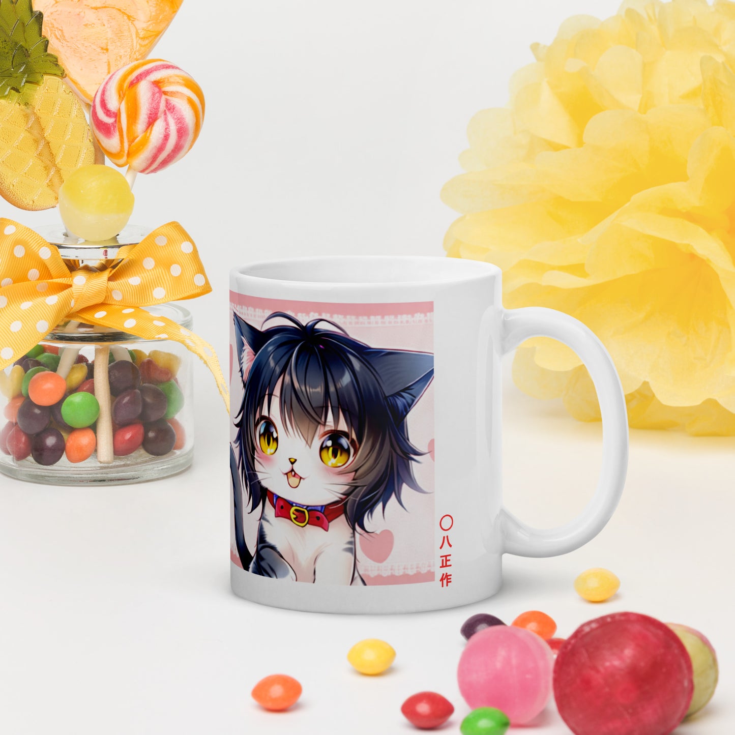 White glossy mug, AO-0007